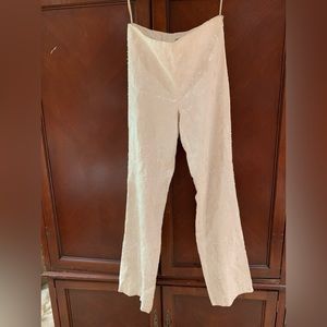 NWT Cache’ Beaded Cream Brocade Ladies Pants Size 2